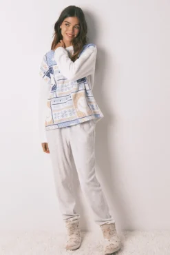 Pijama comprido longo de polar SmileyWorld®