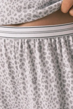 Pijama comprido longo de manga curta com estampado animal da Miffy