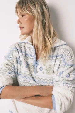 Pijama comprido longo jacquard polar