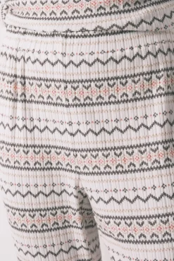 Pijama comprido malha quente suave sanefas Mickey