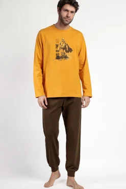 Pijama comprido Mandalorian 100% algodão para homem