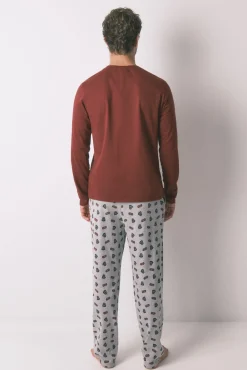 Pijama comprido masculino 100% algodão