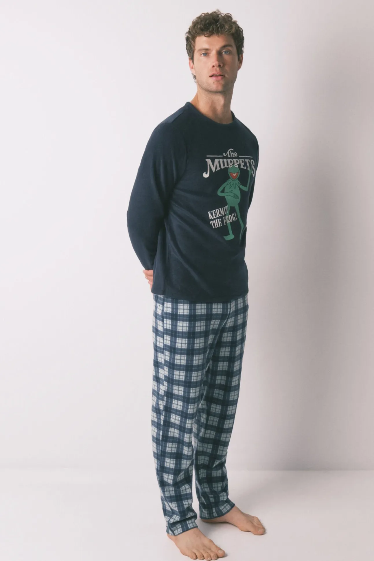 Pijama comprido masculino polar Blue Muppet