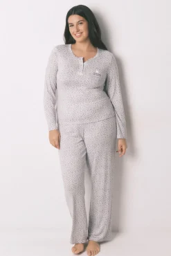 Pijama comprido Miffy com estampado animal