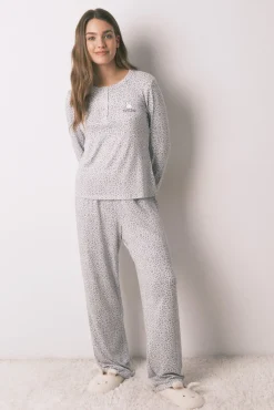 Pijama comprido Miffy com estampado animal