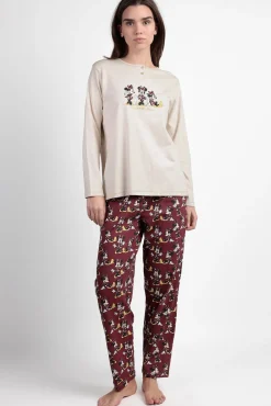 Pijama comprido Minnie Mouse para mulher