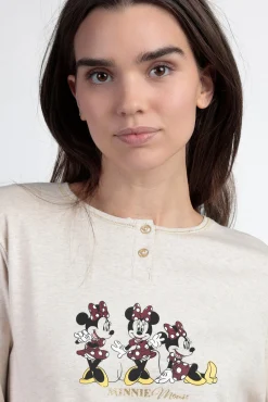Pijama comprido Minnie Mouse para mulher