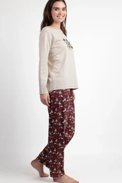 Pijama comprido Minnie Mouse para mulher