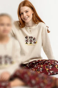 Pijama comprido Minnie Mouse para mulher