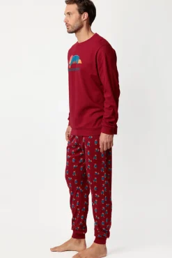 Pijama comprido Paddington 100% algodão para homem