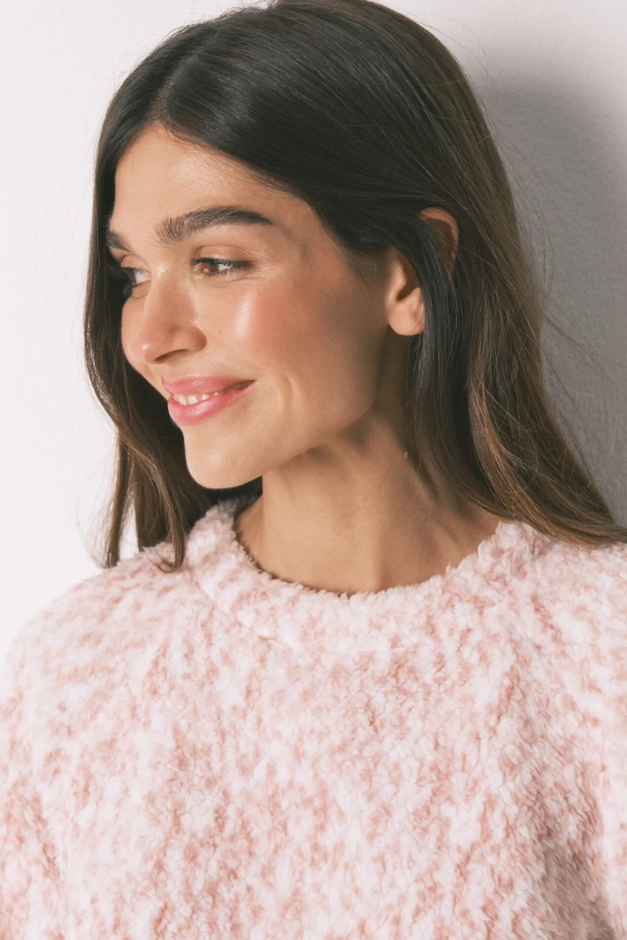 Pijama comprido pelo rosa