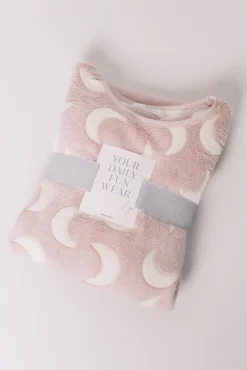 Pijama comprido polar mousse luas