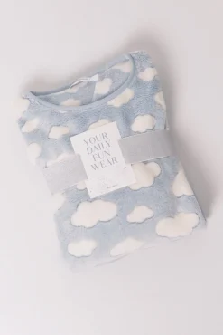 Pijama comprido polar mousse nuvens
