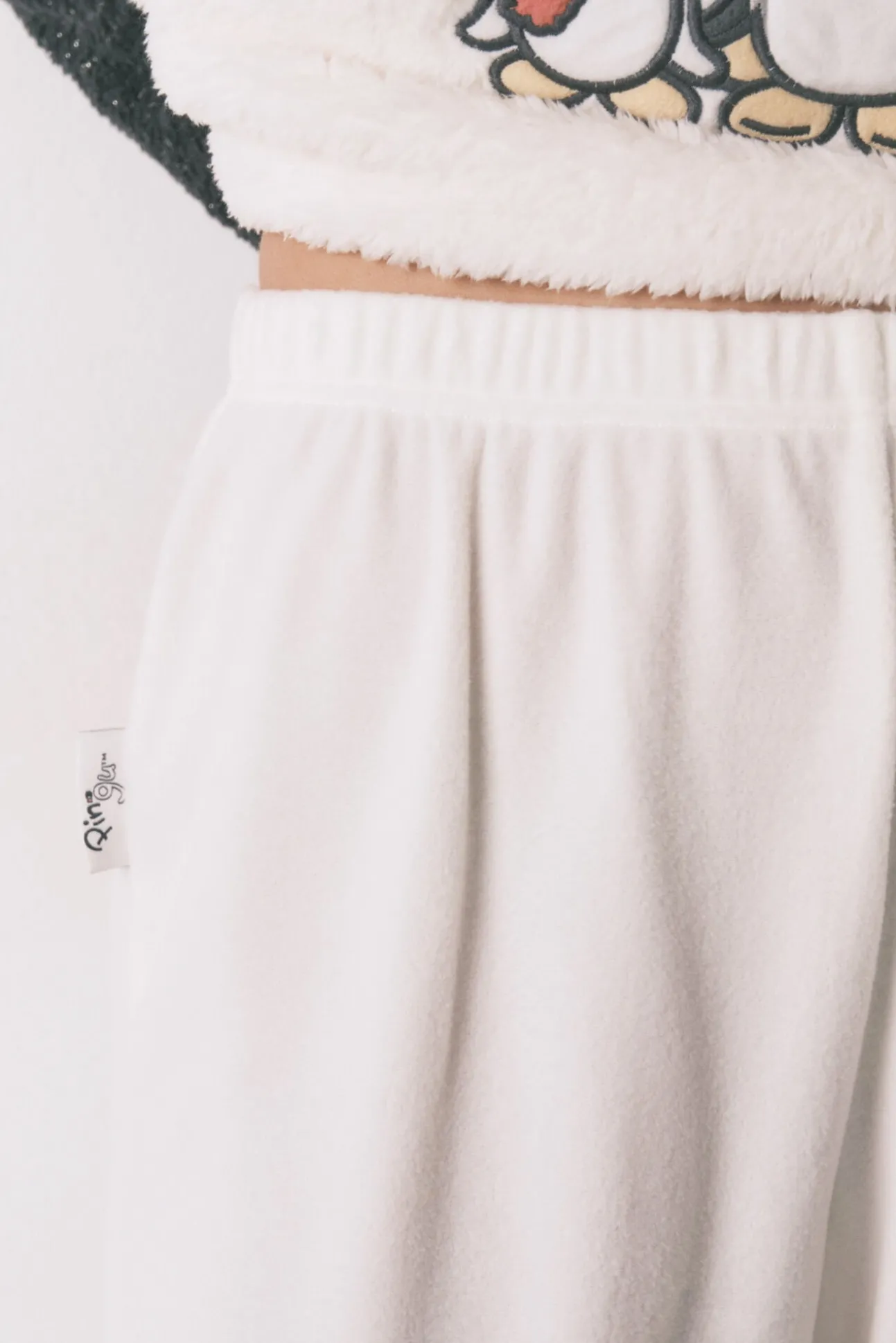 Pijama comprido polar pelo macio bordado Pingu