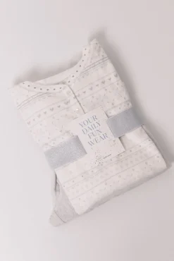 Pijama comprido polar suave cinzento