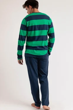 Pijama comprido riscas Rugby Paddington para homem