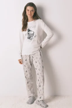 Pijama comprido Snoopy 100% algodão