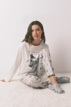 Pijama comprido Snoopy 100% algodão