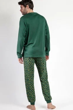 Pijama comprido Snoopy 100% algodão para homem