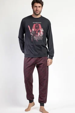 Pijama comprido Star Wars 100% algodão para homem