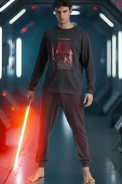 Pijama comprido Star Wars 100% algodão para homem