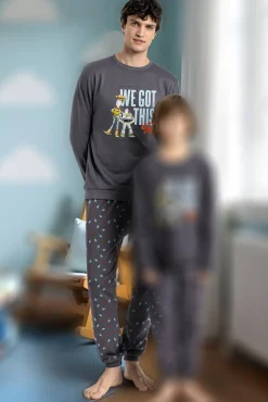 Pijama comprido Toy Story 100% algodão para homem