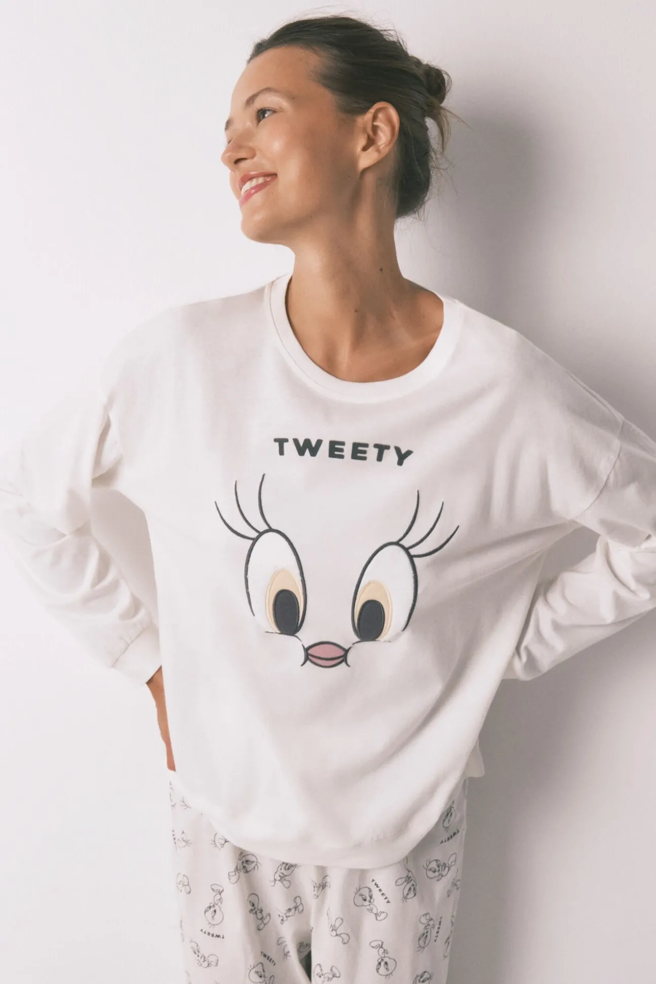 Pijama comprido Tweety Bird 100% algodão