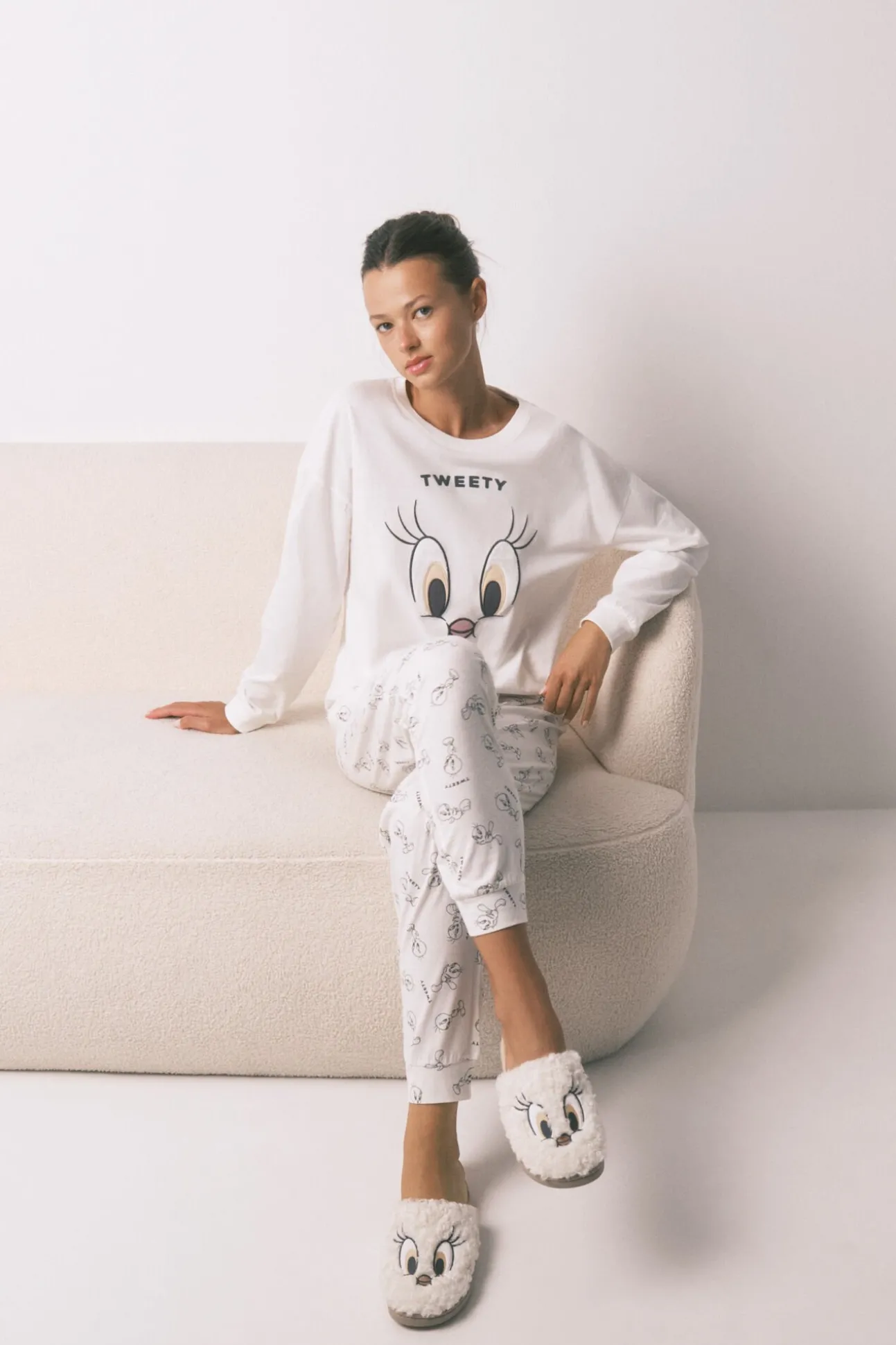 Pijama comprido Tweety Bird 100% algodão