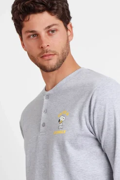 Pijama Family Snoopy Funny para homem