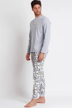 Pijama Family Snoopy Funny para homem
