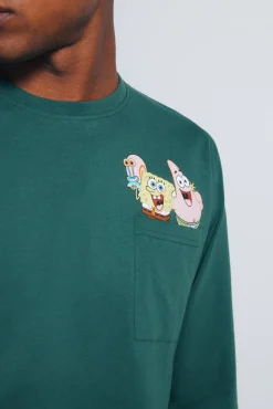 Pijama longo do Bob Esponja