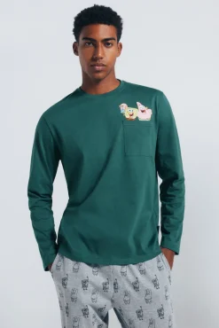 Pijama longo do Bob Esponja