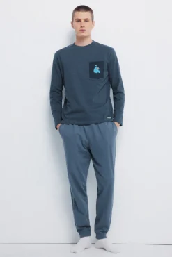 Pijama longo do Cookie Monster
