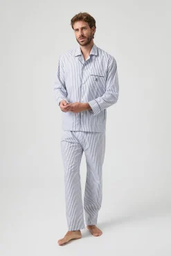 Pijama riscas Kiff Kiff 100% algodão