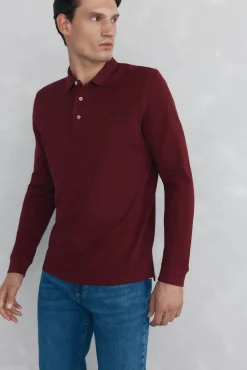 Polo básico de manga comprida