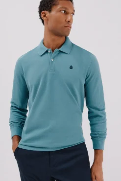 Polo básico de manga comprida