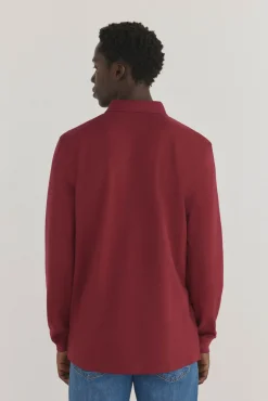 Polo básico de manga comprida