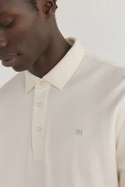 Polo básico de manga comprida