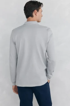 Polo básico de manga comprida