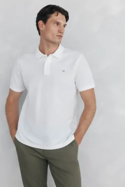 Polo básico regular em piqué