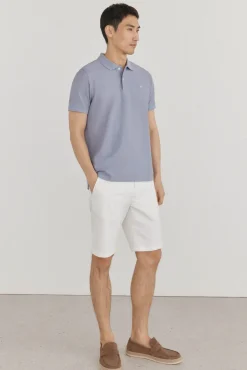 Polo básico regular em piqué