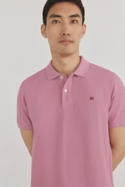 Polo básico regular em piqué