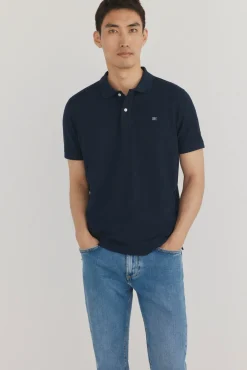 Polo básico regular em piqué