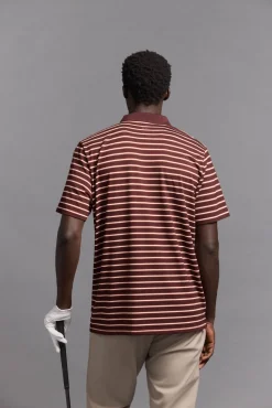 Polo de golfe riscas