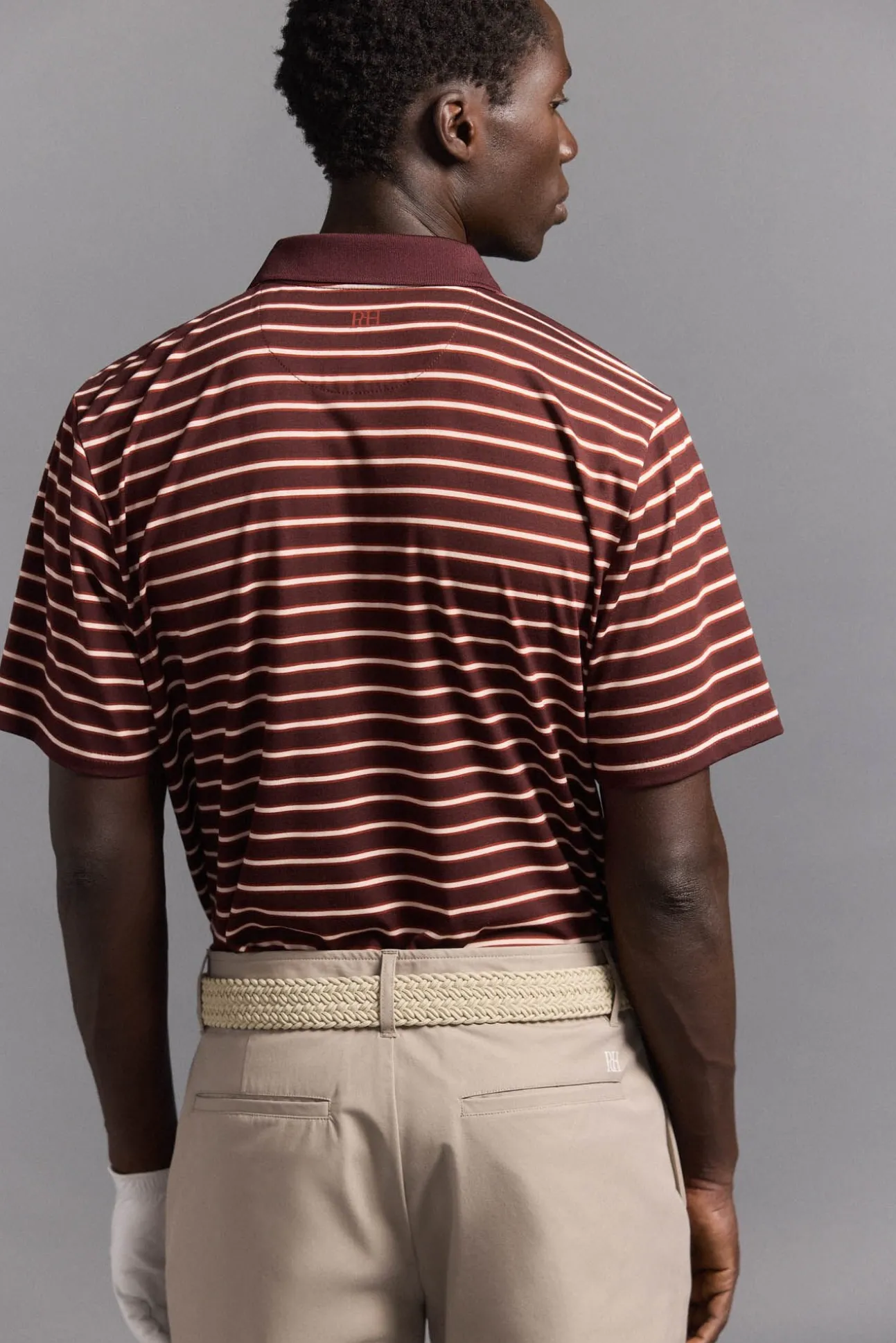 Polo de golfe riscas
