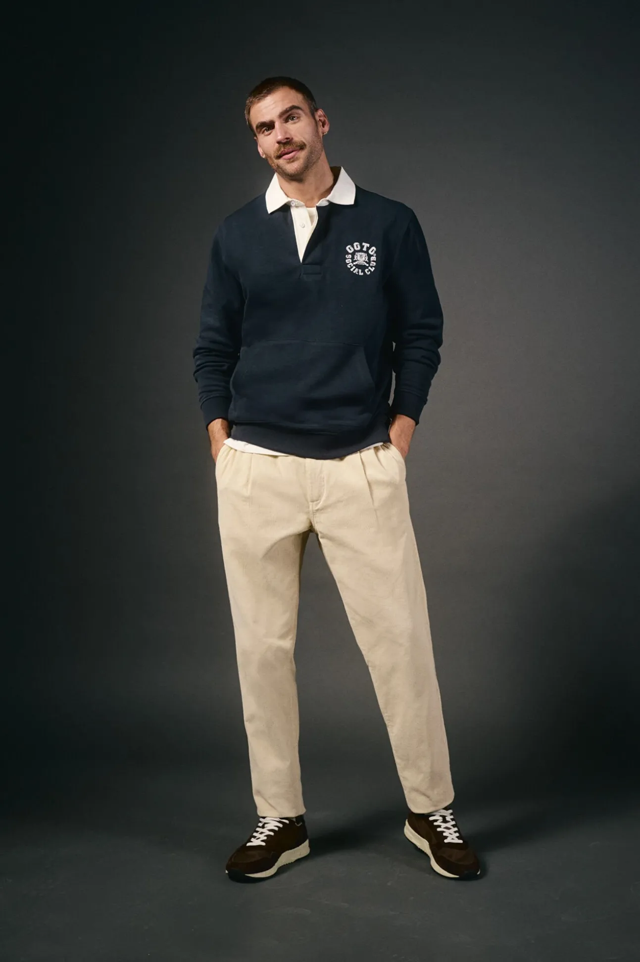 Polo de rugby de manga comprida