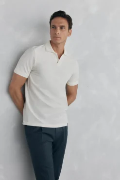 Polo estrutura jacquard