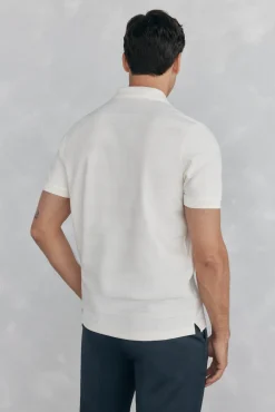 Polo estrutura jacquard