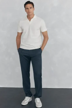 Polo estrutura jacquard