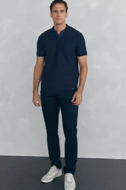 Polo estrutura jacquard